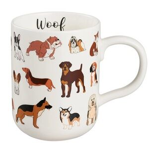 NWT Mainstays 16.06-oz Stoneware Dog Mug, White